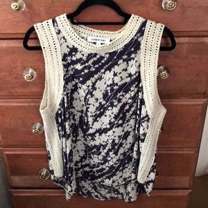 Elizabeth and James Crochet Silk Tank